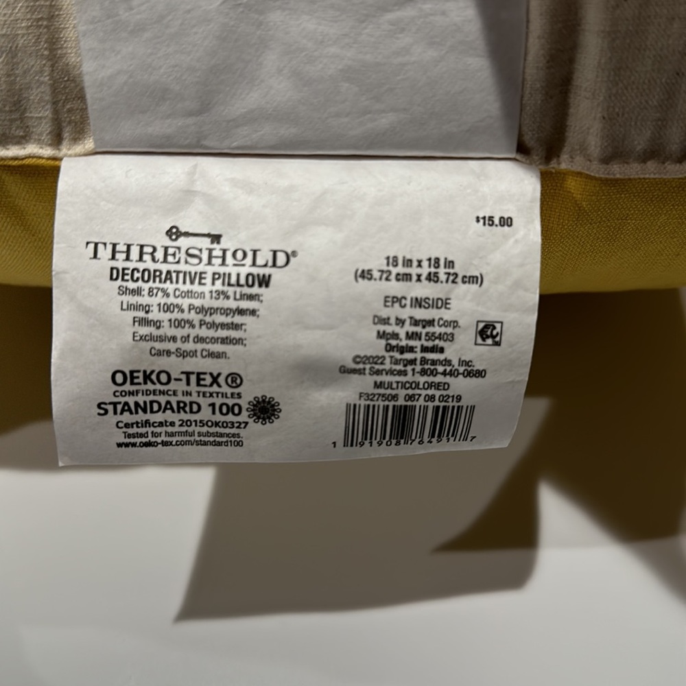 COPY - 🌸NEW 🐣 Easter  THRESHOLD Decorative Pillow 18in x 18in. - Picture 8 of 15